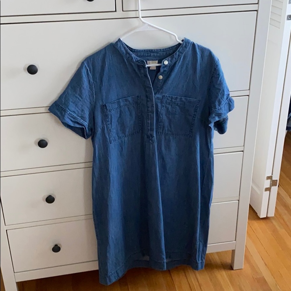 JCrew Chambray Pullover Shirtdress